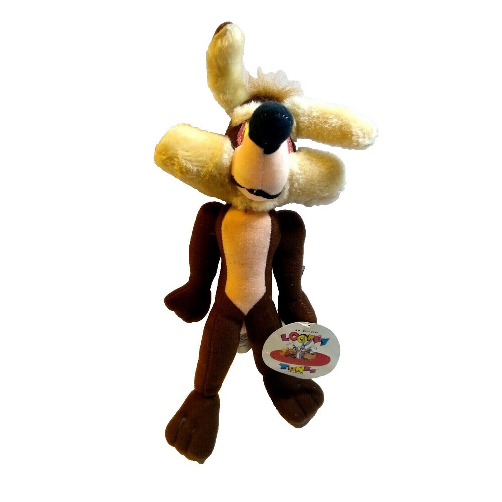 Wile E Coyote Plush Doll 12" Stuffed Toy Figure With Tags Ace 1996  Looney Tunes